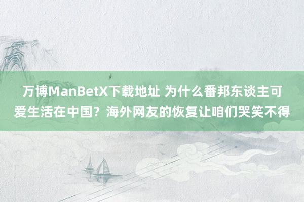 万博ManBetX下载地址 为什么番邦东谈主可爱生活在中国？海外网友的恢复让咱们哭笑不得