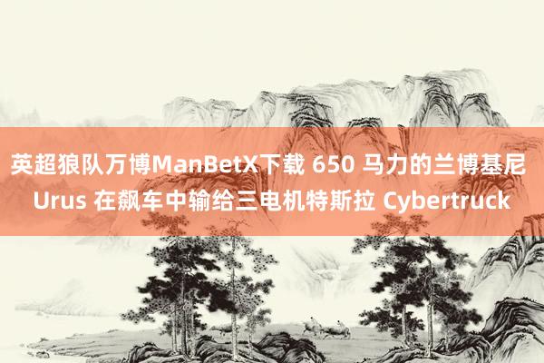 英超狼队万博ManBetX下载 650 马力的兰博基尼 Urus 在飙车中输给三电机特斯拉 Cybertruck