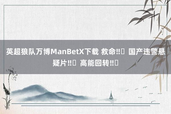 英超狼队万博ManBetX下载 救命‼️国产违警悬疑片‼️高能回转‼️