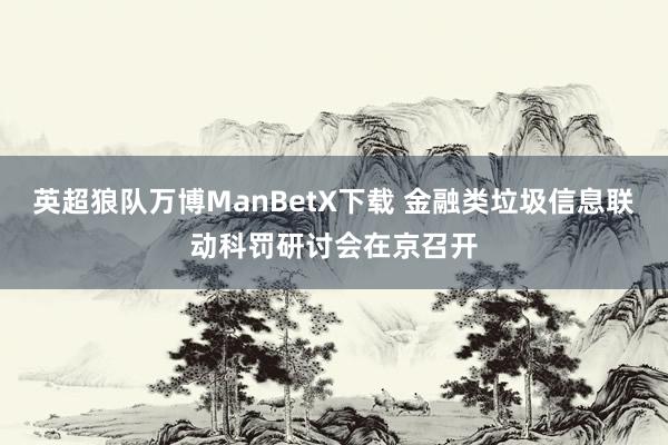 英超狼队万博ManBetX下载 金融类垃圾信息联动科罚研讨会在京召开