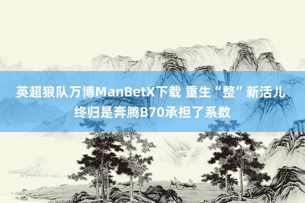 英超狼队万博ManBetX下载 重生“整”新活儿 终归是奔腾B70承担了系数