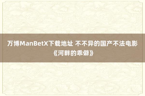 万博ManBetX下载地址 不不异的国产不法电影《河畔的乖僻》