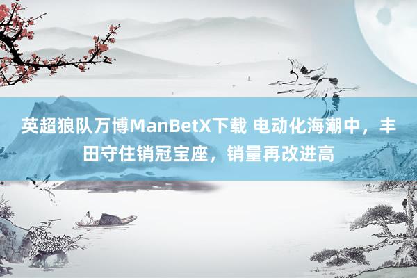 英超狼队万博ManBetX下载 电动化海潮中，丰田守住销冠宝座，销量再改进高